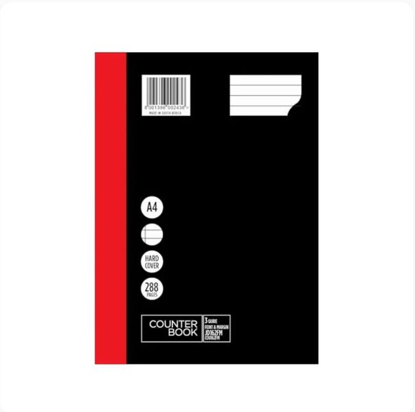 A4 288pg - 3 Quire Feint Margin Pack 5