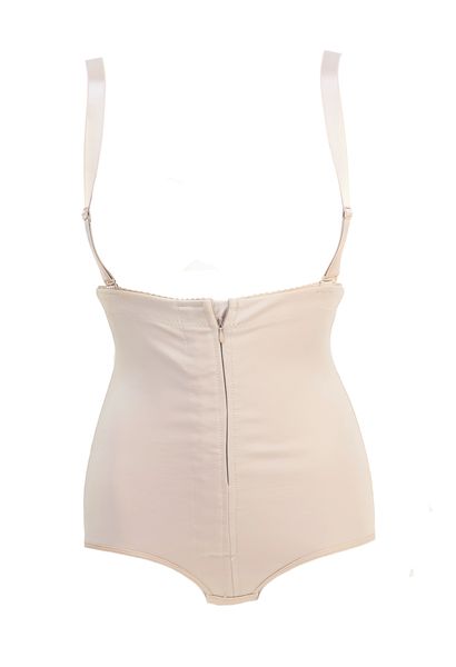 Women's Waist Trainer Bodysuit Slim Zipper Hook Closure Hourglass Shapewear