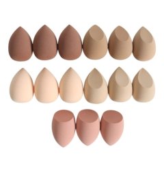 15 Piece Beauty Blender Set For Wet &amp; Dry Application - Multicolour
