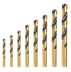 Total Tools HSS Twist Drill Bits Set 8 Piece