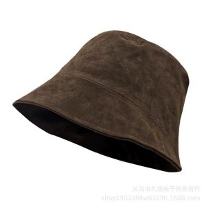 Fisherman's Hat Women's Retro High-End Basin Hat Big Head Circumference