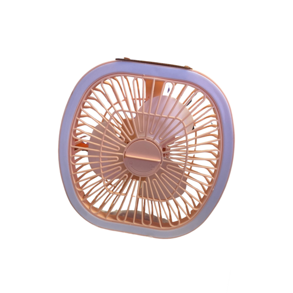 Compact Multi-Function Desktop Fan with Adjustable Angles
