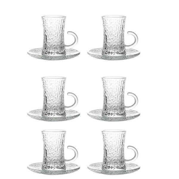 6 Piece Coffee &amp; Tea Cup And Saucer Set-110ml