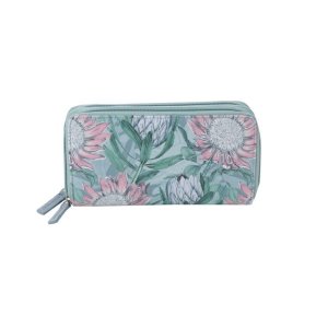 Two Zip Wallet - King &amp; Queen Protea