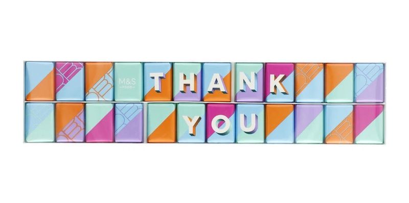 M&amp;S Swiss Thank You Chocolate Bar 165g