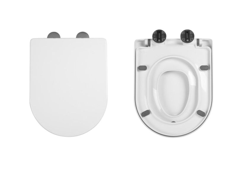 2-in-1 Toilet Seat with Built-In Toddler Potty Training Seat for Kids