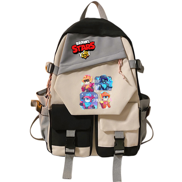 Game Merchandise Brawl Stars Student Bcakpack Color Blocking Schoolbag