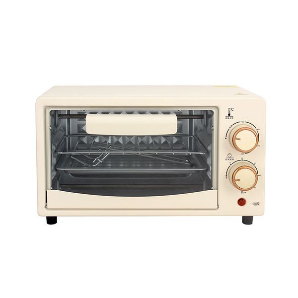 12L Retro Electric Mini Oven Cream White