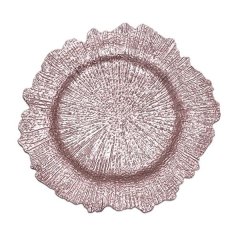 12 Pieces Rose Gold Sunflower Underplates For Decor