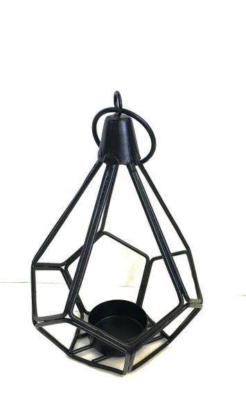 Geometric Wired Candle Holder for Home Décor-Pyramid Shape
