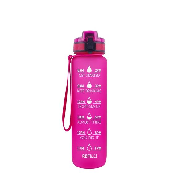 1L Pink Leak Proof Water Bottle