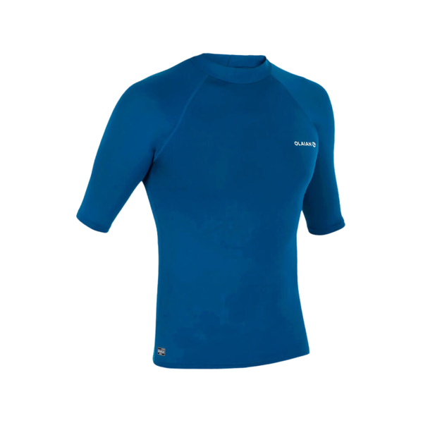 Olaian 100 Men's Short Sleeve Uv Protection Surfing Top T-Shirt - Blue