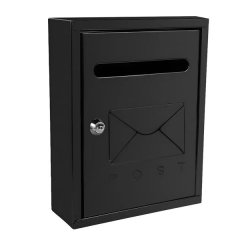 Metal Wall-Mounted Letter Box Large Capacity Locked Delivery Mailbox Modern