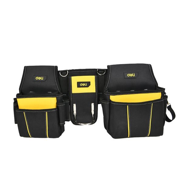 Deli Electrician Tool Belt Heavy-Duty 600D Oxford Multi-Pocket Tool Pouch