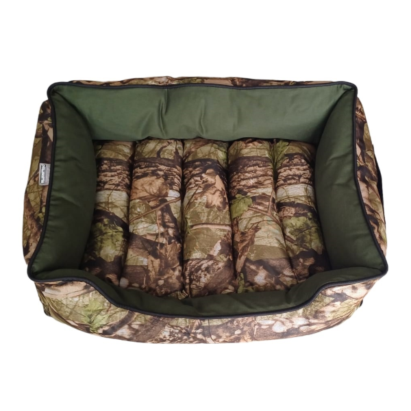 Pawsome Waterproof Canvas Dog Bed - Camo Small