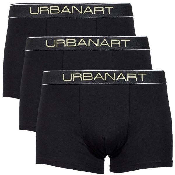 Urbanart Men's Premium Cotton Stretch Boxer Briefs 3-Pack Comfort Fi