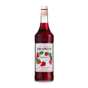 MONIN Premium Strawberry/ Fraise 1L HA- Sweet, Juicy Flavor for Cocktails