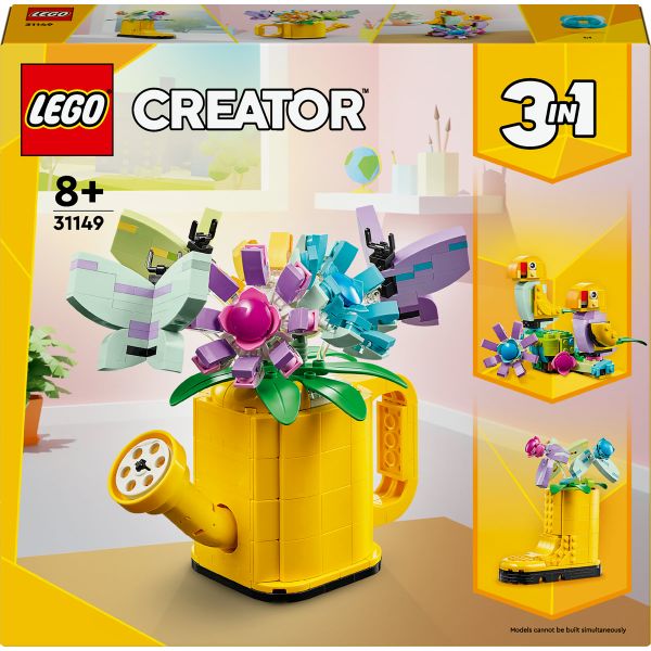 LEGO® Creator 3in1 Flowers in Watering Can 31149 Building Toy Set (420 Pieces)