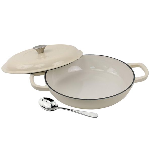 Enamelled Cast Iron Dutch Oven Pot with Lid, Non-Stick - 29cm