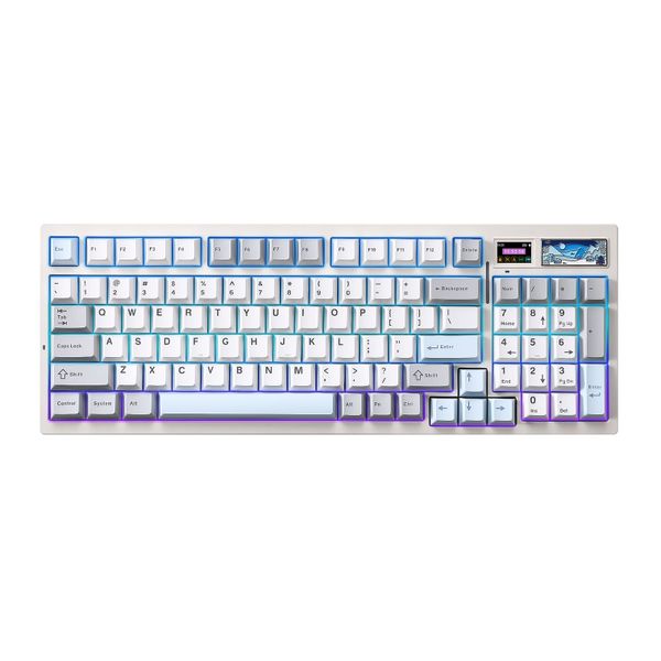 YUNZII IF99 QMK/VIA Full Size LCD Mechanical Gaming Keyboard