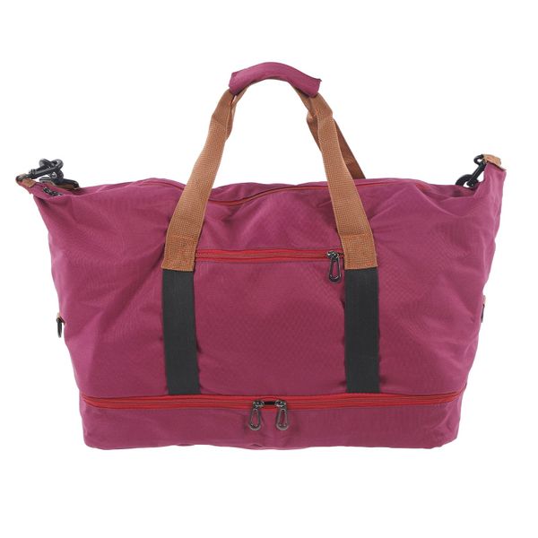 Purple sports duffle bag