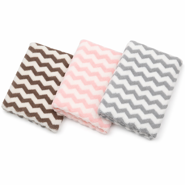 3 Piece Cleaning Cloth 300mm x 300mm - Blue, Pink and Brown