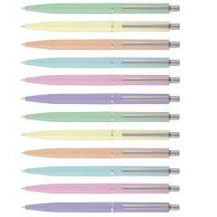 Pen Set - Retractable Medium 1.0mm Novelty (Assorted Pastel, 12 Pack)
