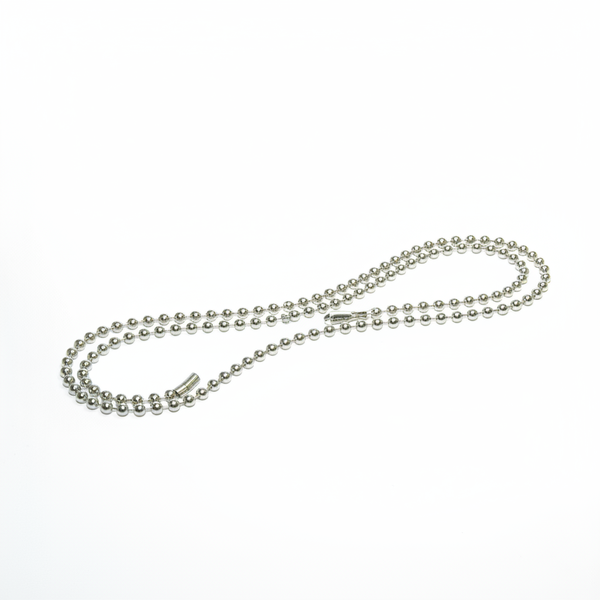 KRAFFT Brass Ball Chain 3.2mm x 150m Nickel Plated for Jewelry &amp; Tags