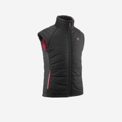 Quechua Kids' Padded Hiking Gilet - Hybrid Aged 7-15 - Dark Grey