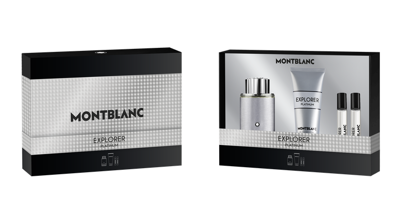 Montblanc Explorer Platinum Gift Set Edp 100ml+2x7,5ml Travel Spray +Showergel 100ml