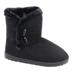 Jada Ladies Fur Trim Suede Boot