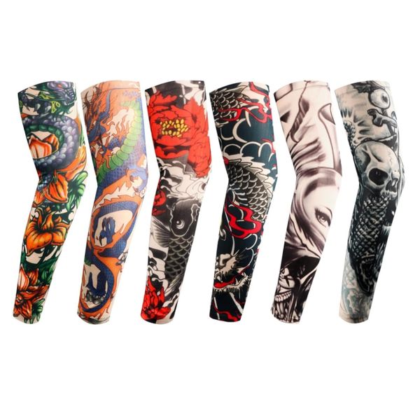 Kingdushi 6 Set Tattoo Sleeves For Men Arms Sun Protection Sleeve Covers