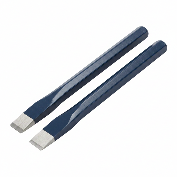 Aftool Cold Chisel 250 mm x 25 mm for Metal, Stone, and Concrete - 2 Pack