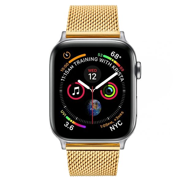 Colton James Mesh Strap for Silver 40mm Apple Watch - Rose Gold