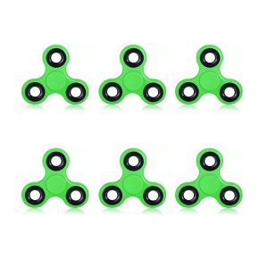 Tri Fidget Hand Spinner With Super Fast Ceramic Bearings Orange - Pack of 6