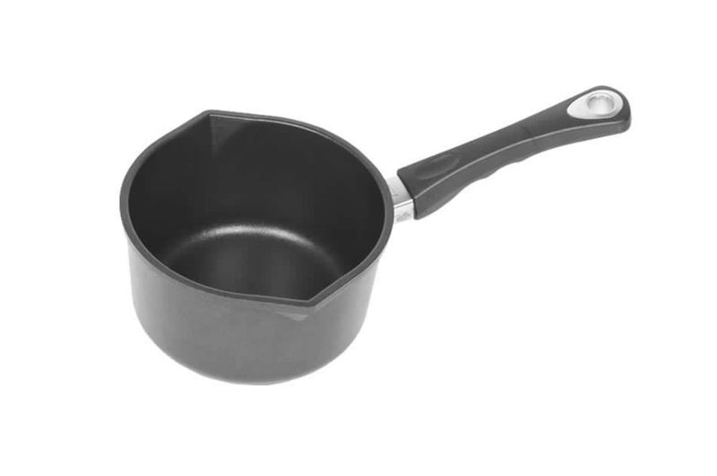 AMT Gastroguss Induction Milk &amp; Sauce Pot 18cm with 2 spouts (9cm high)