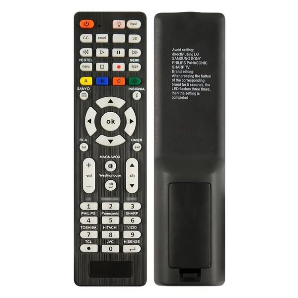 1pc Universal Smart TV Remote Control Compatible with Multiple Brands