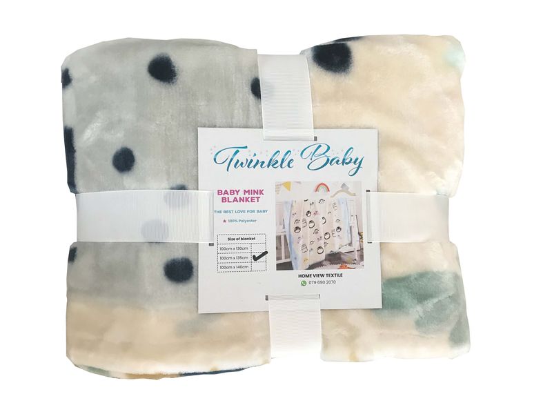 In Jungle Printed Mink Baby Blanket
