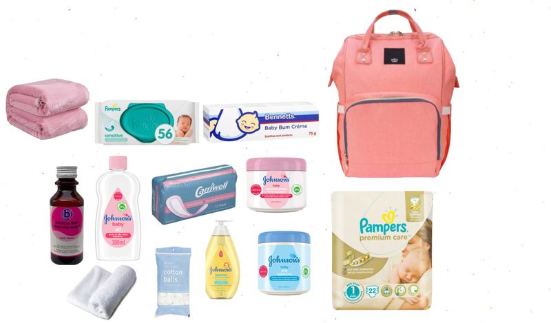 Baby Girl Prepacked Hospital Bag- Orange