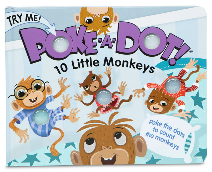 Melissa &amp; Doug Poke-A-Dot Interactive Book - 10 Little Monkeys