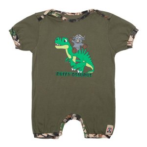 Sniper Africa Buffy O' Saurus Olive Baby Grow