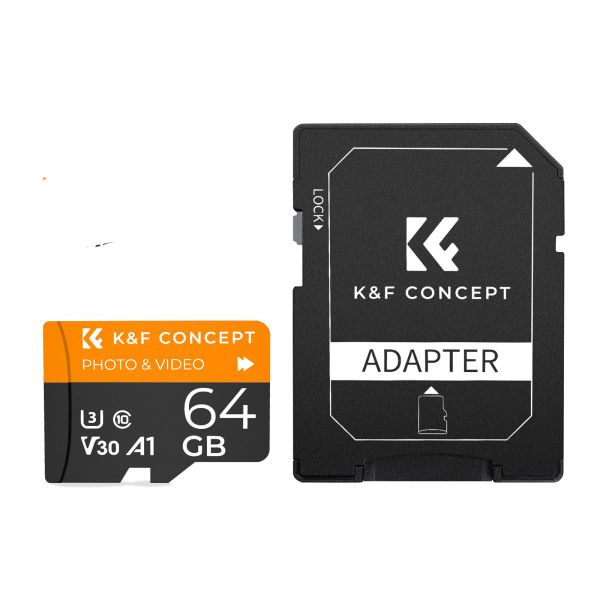 K&amp;F Concept 64GB Micro SD Card U3/V30/A1 With SD Adapter-KF42.0012