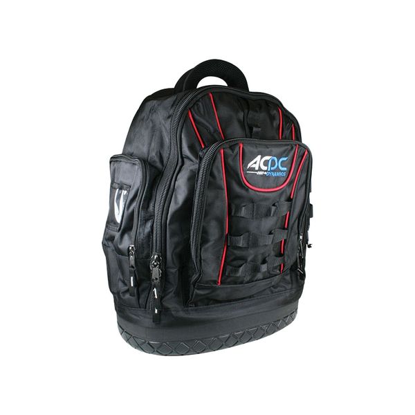 ACDC - 20 Pocket Backpack Polyester Tool Bag with Rubber Bottom