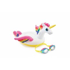 Intex Unicorn Float 201×140×97 cm + Junior Swim Goggles 3-8 Years Combo