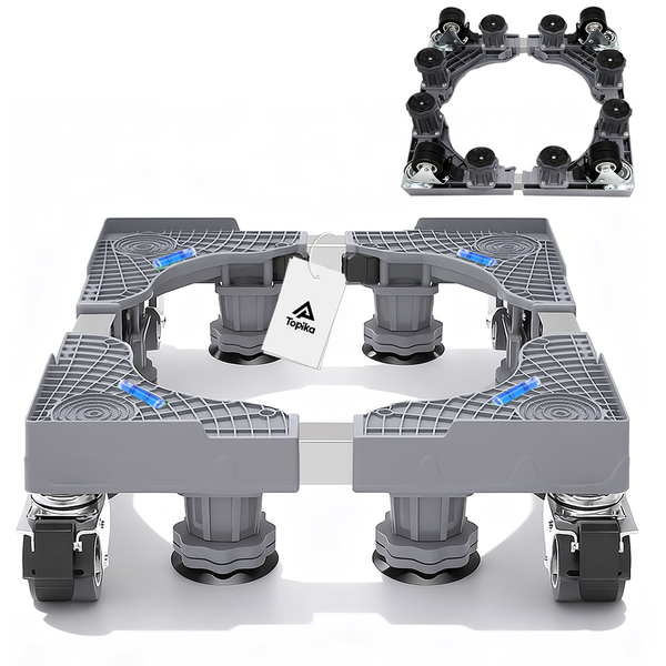 Topika Washing Machine Stand with Wheels, Adjustable Multi Functional Base