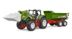 Bruder Tractor with frontloader and Trailer (79.5cm Long)
