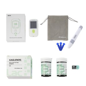 Eaglenos - Lactate Startup Blood Test Meter Kit Including 50 Lactate Strips