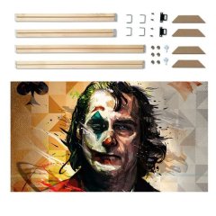 Canvas and DIY Frame Kit: Abstract Paint - The Joker