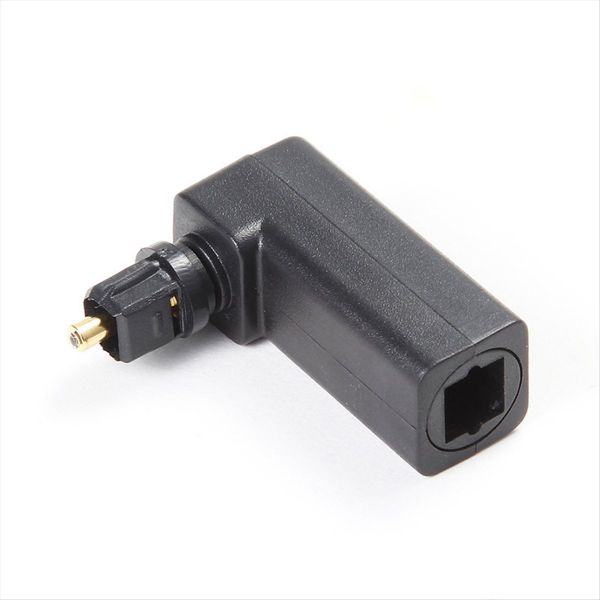 1 Pcs Toslink 90 Degree Optical Audio Cable Adapter Male To Female