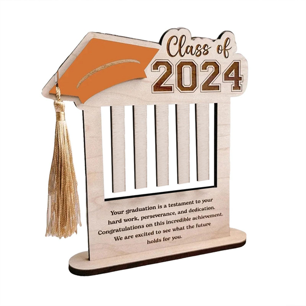 2024 Wooden Graduation Wallet Graduation Season Gift Wallet White